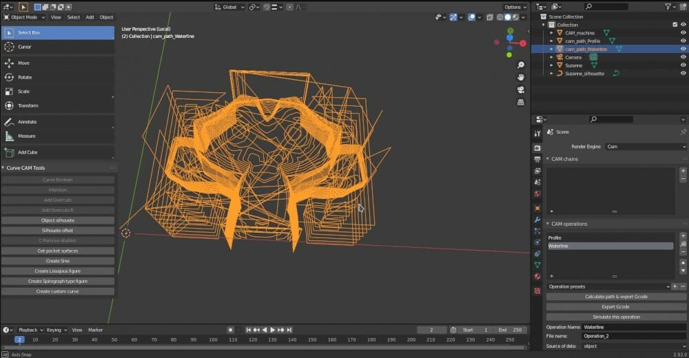 Model and process all inside Blender