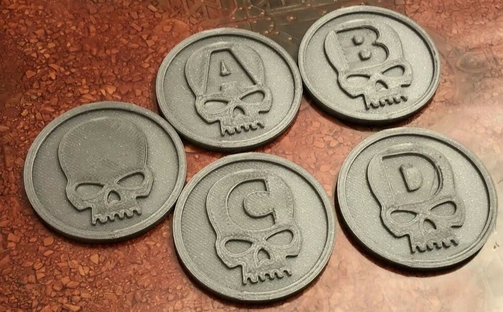 These cool marker tokens will impress your gamer friends