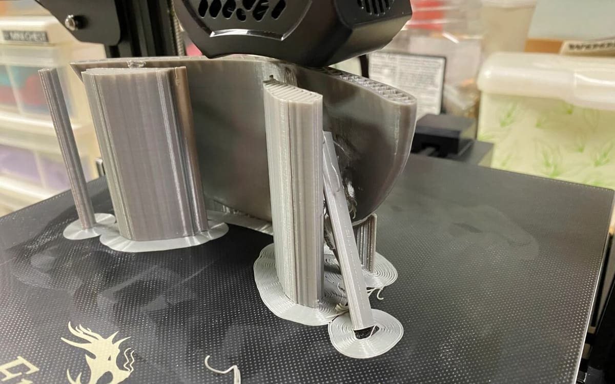Z hop can prevent the nozzle from running into supports and knocking them over