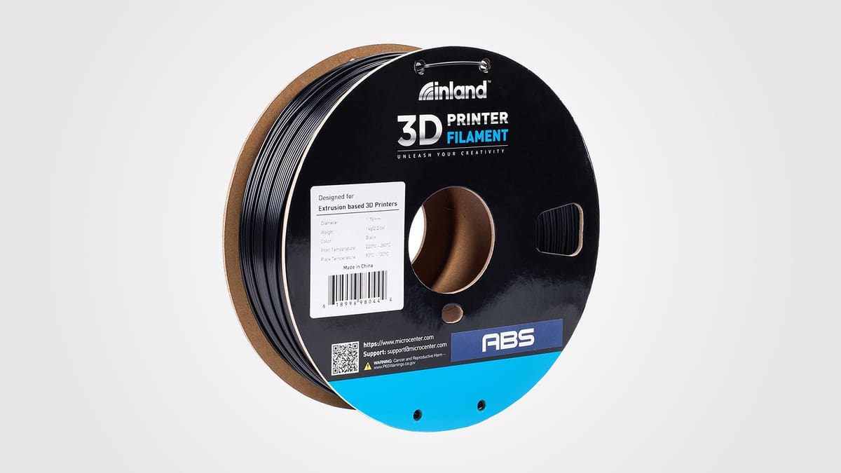 Image of Best Cheap ABS Filament: Micro Center Inland ABS