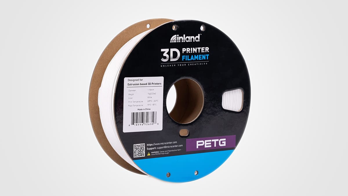 Image of Best Cheap PETG Filament: Micro Center Inland PETG