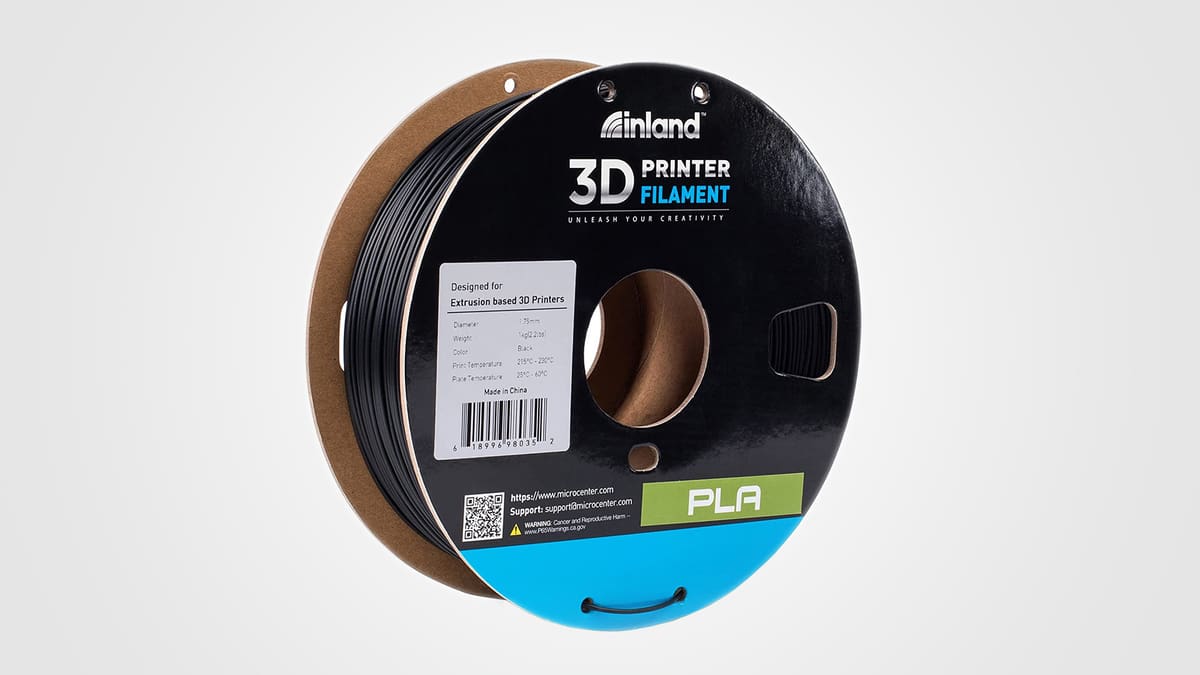 Image of Best Cheap PLA/PLA+ Filament: Micro Center Inland PLA