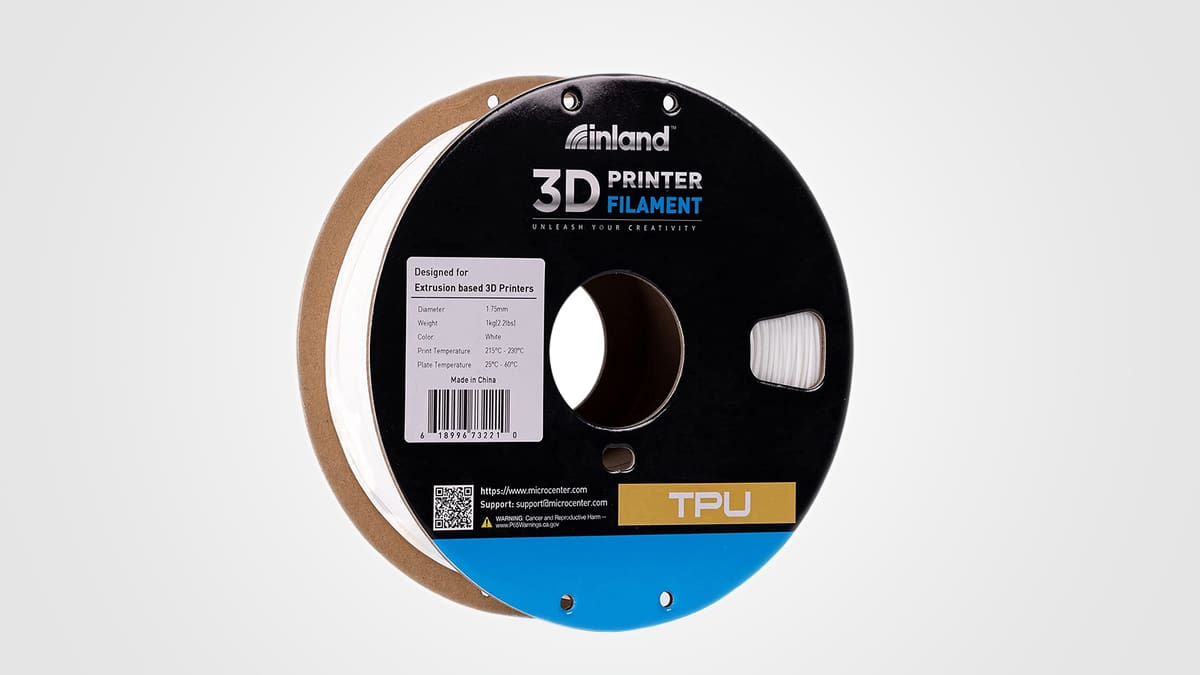 Image of Best Cheap TPU Filament: Micro Center Inland TPU