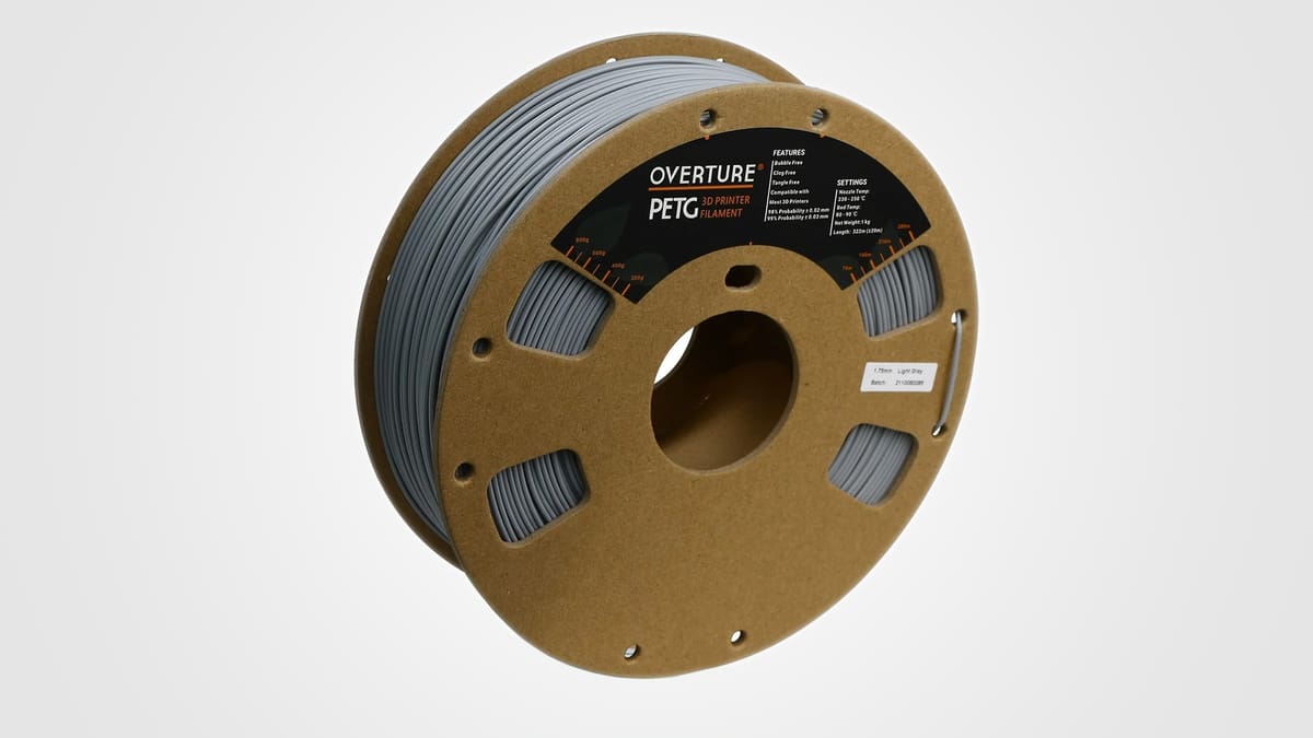 Image of Best Cheap PETG Filament: Overture PETG