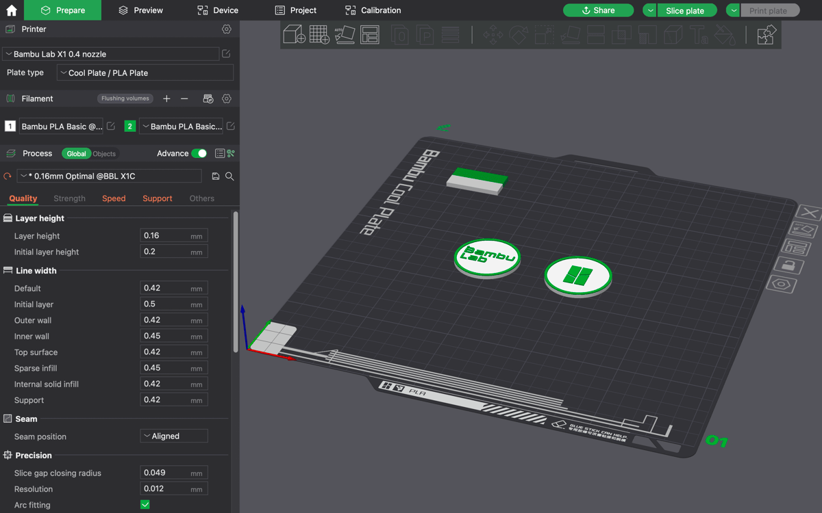 Foto de Slicer 3D / Fatiador 3D para impressora 3D: Bambu Studio