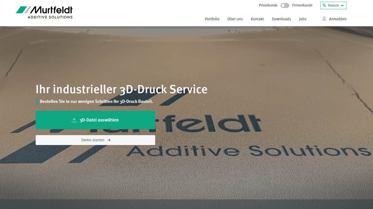 Bild von Die besten 3D-Druck-Services / 3D-Drucke online bestellen: Murtfeldt Additive Solutions