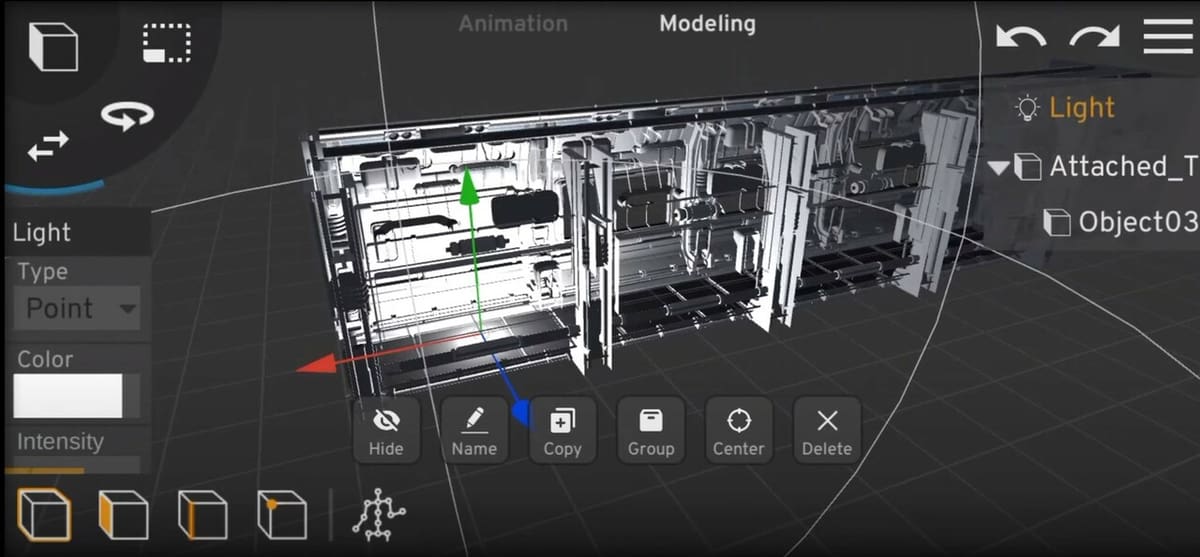 An example of Point lighting