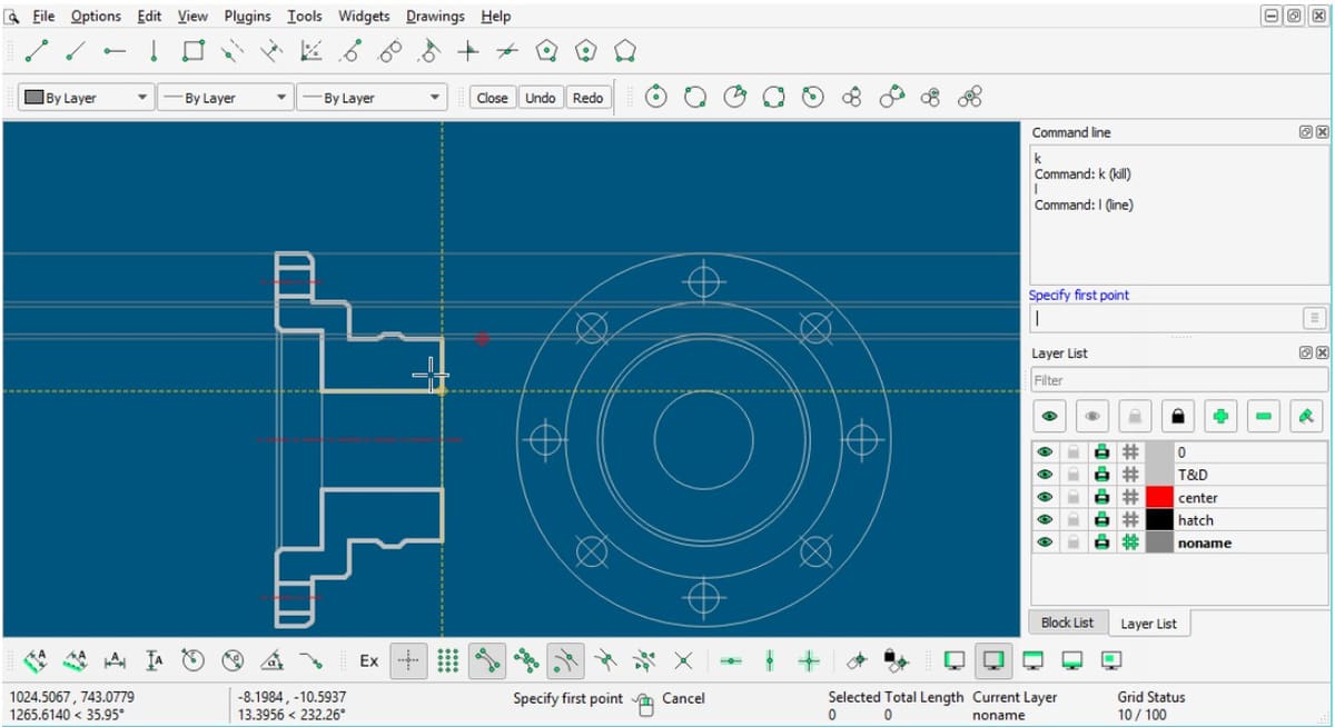 Image of: LibreCAD