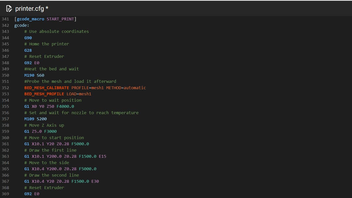 Our macro should look like this when finished