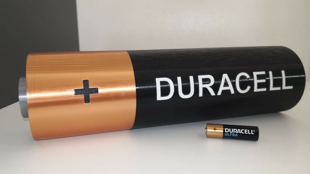Real battery for scale