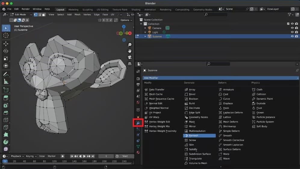 Image of: Using Modifiers