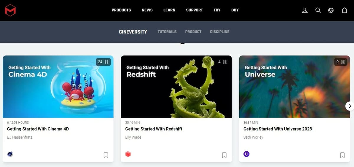 Affordable education in Cinema4D