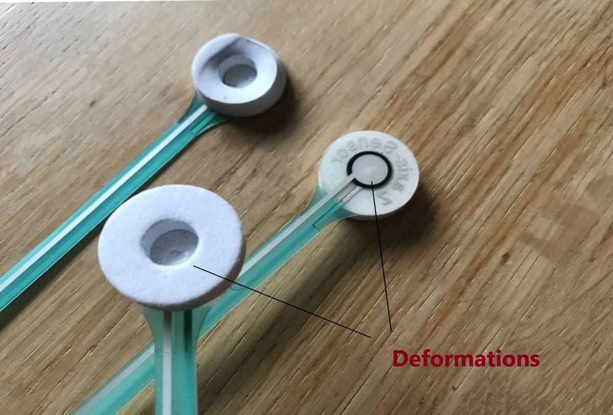Nozzle mounted film probes work well but can deform and slip