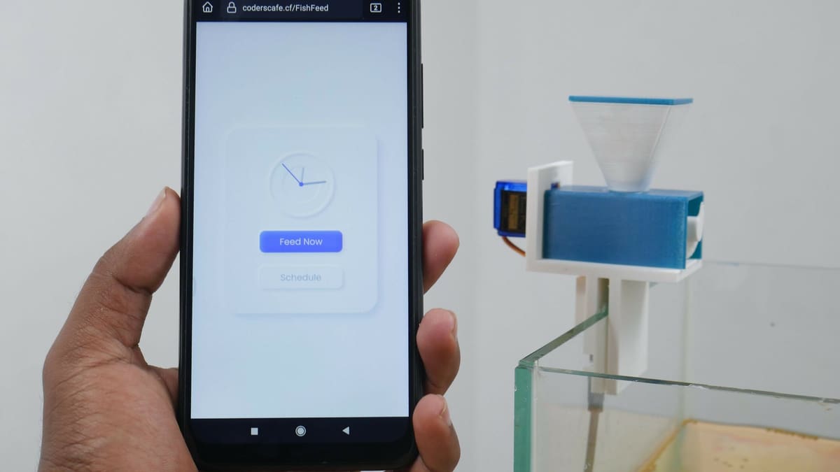 Image of: 2. Automatic Fish Feeder
