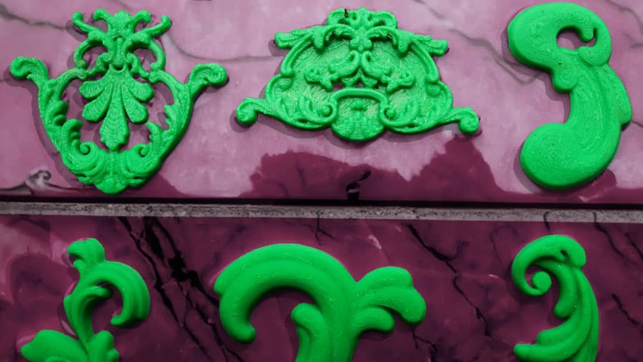 Photo de Objet 3D fun et facile à imprimer / impression 3D facile: Moulures baroques