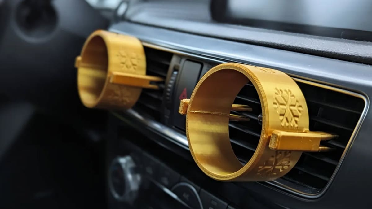 Photo de Objet 3D fun et facile à imprimer / impression 3D facile: Sécheur de gants pour voiture