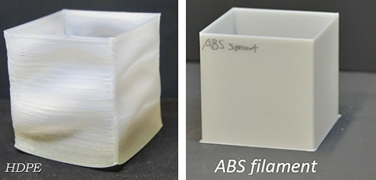 HDPE is prone to warping and shrinkage