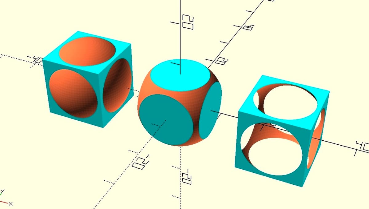 Adding color to the basic CSG example