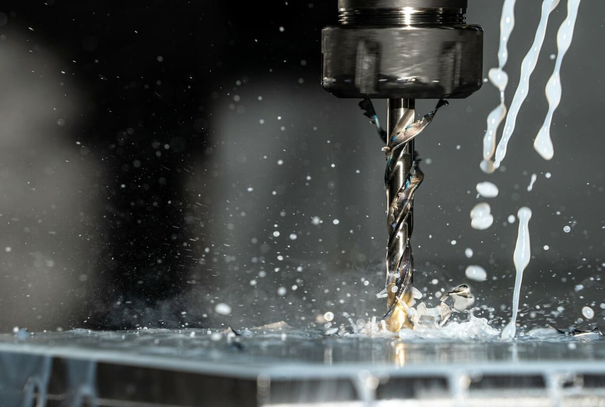 Substractive machining is messy business