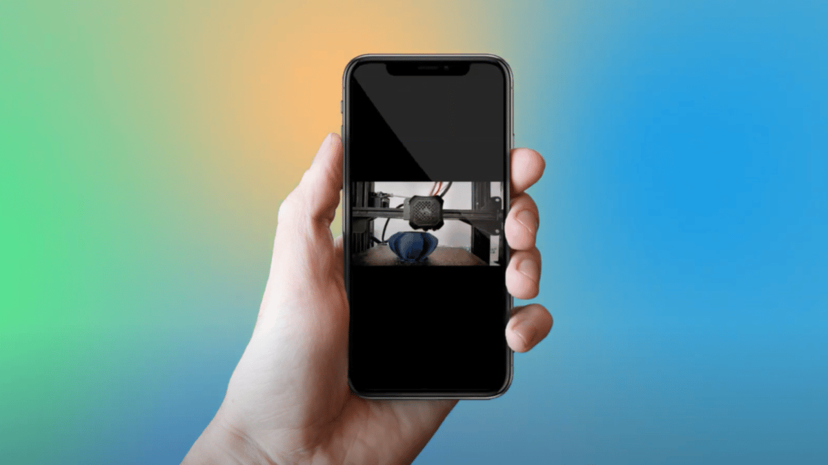 Remote printing in action on the Creality Cloud app