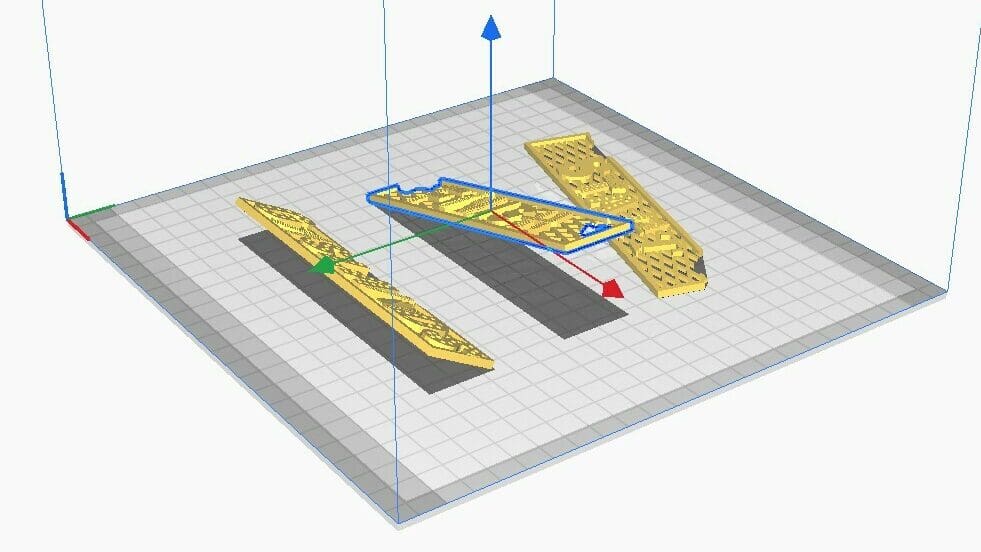 The STL is now split into three different parts