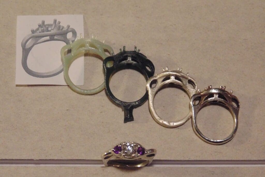From the drawing board, to wax, to metal!