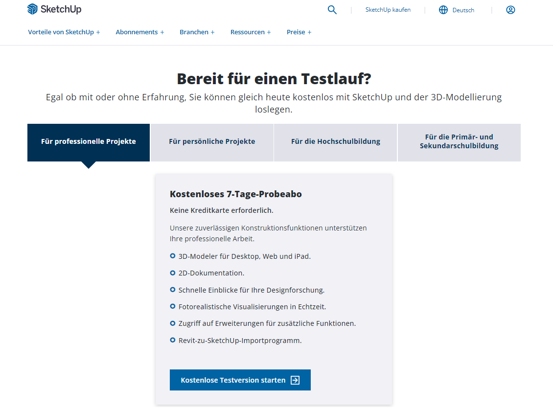 Bild von SketchUp kostenlos: Vollversion – Kostenloser Test