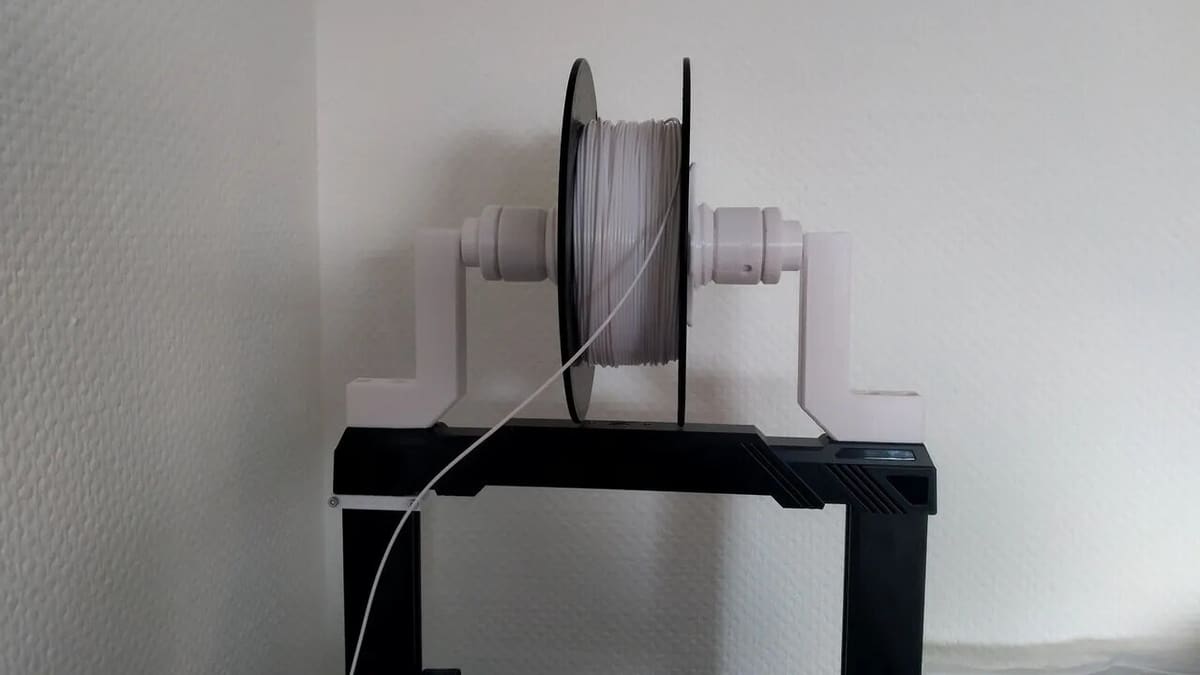 This upgrade to the original adds a more stable base for your filament spool