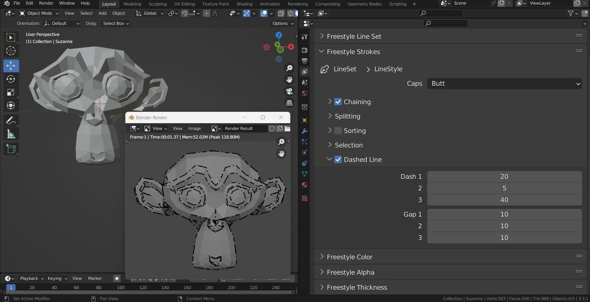 Fun line options for wireframe designs