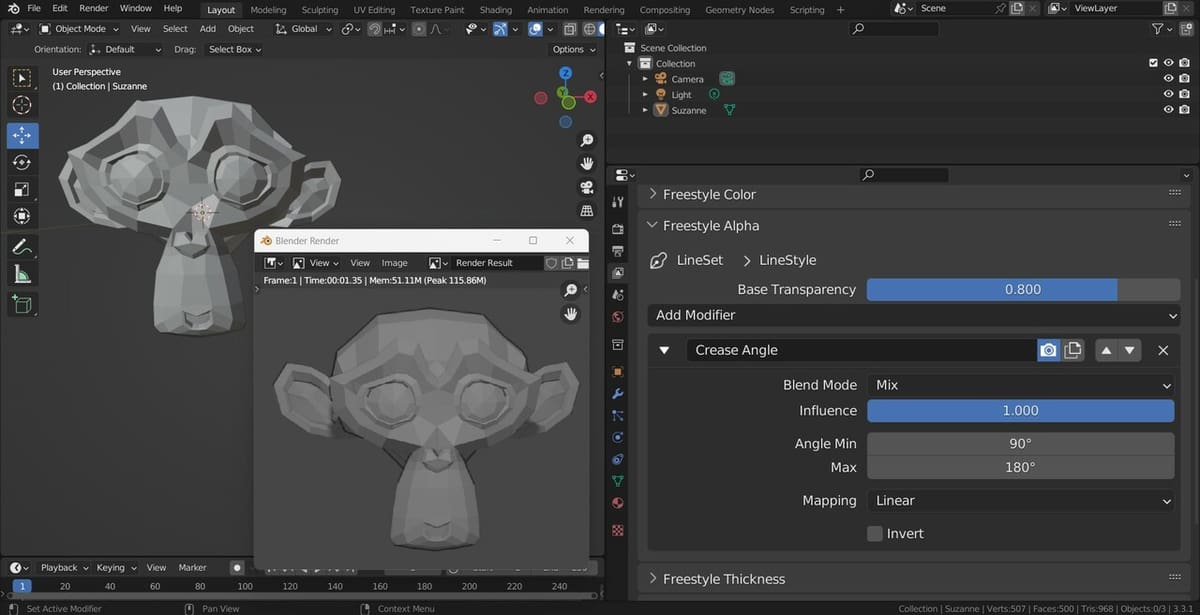 Subtle lines for subtle monkeys