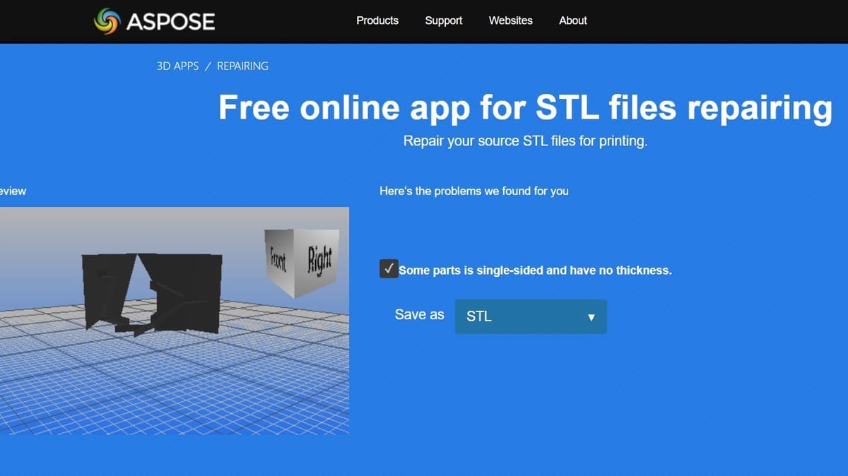 Image of: STL Repair