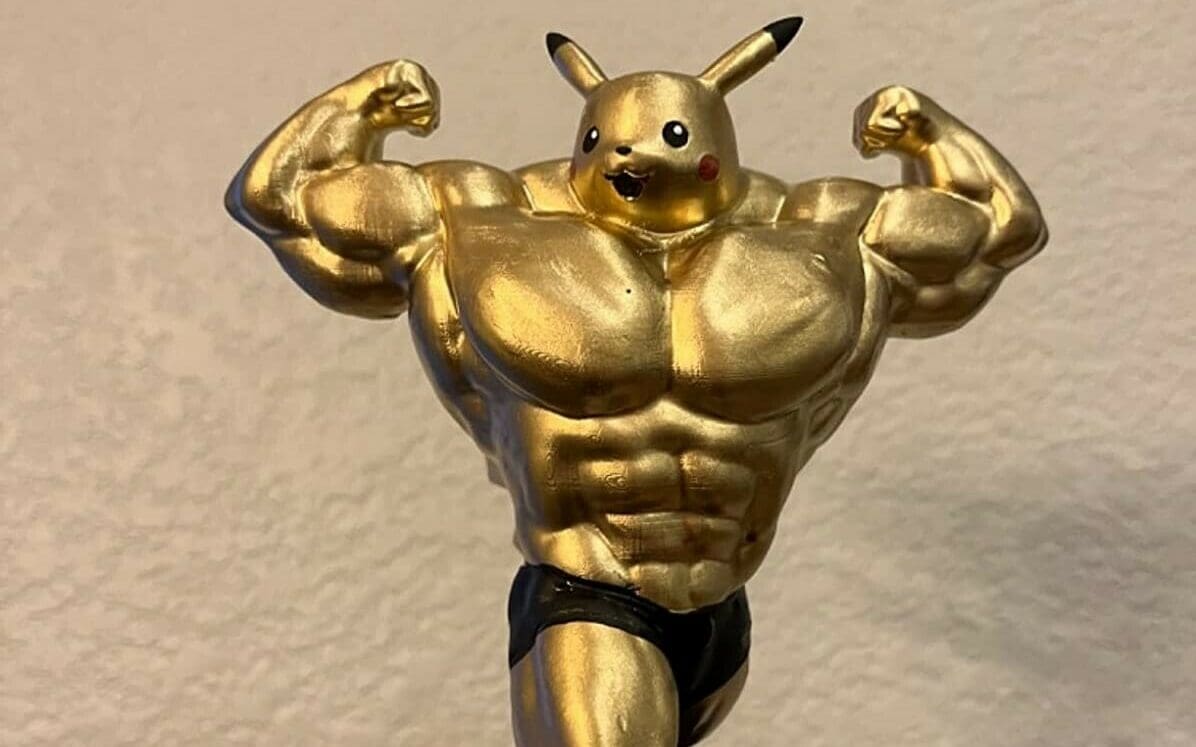 Swole Pikachu approves