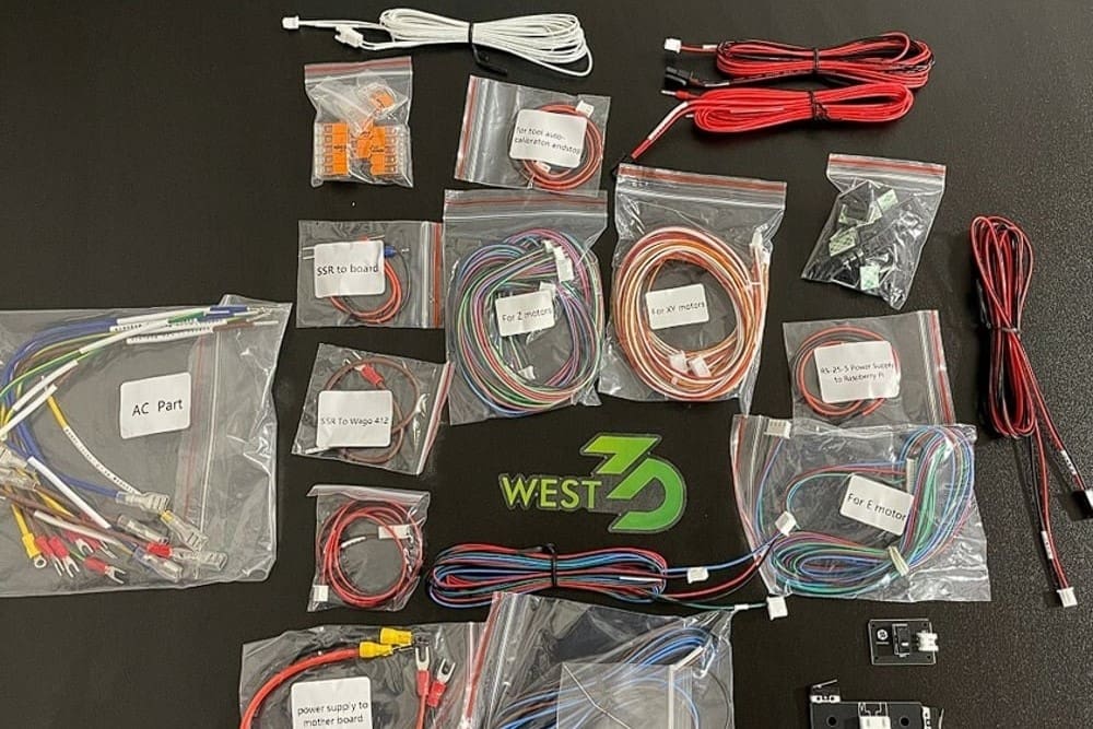 An example of a wiring kit – That's a lot of connecting