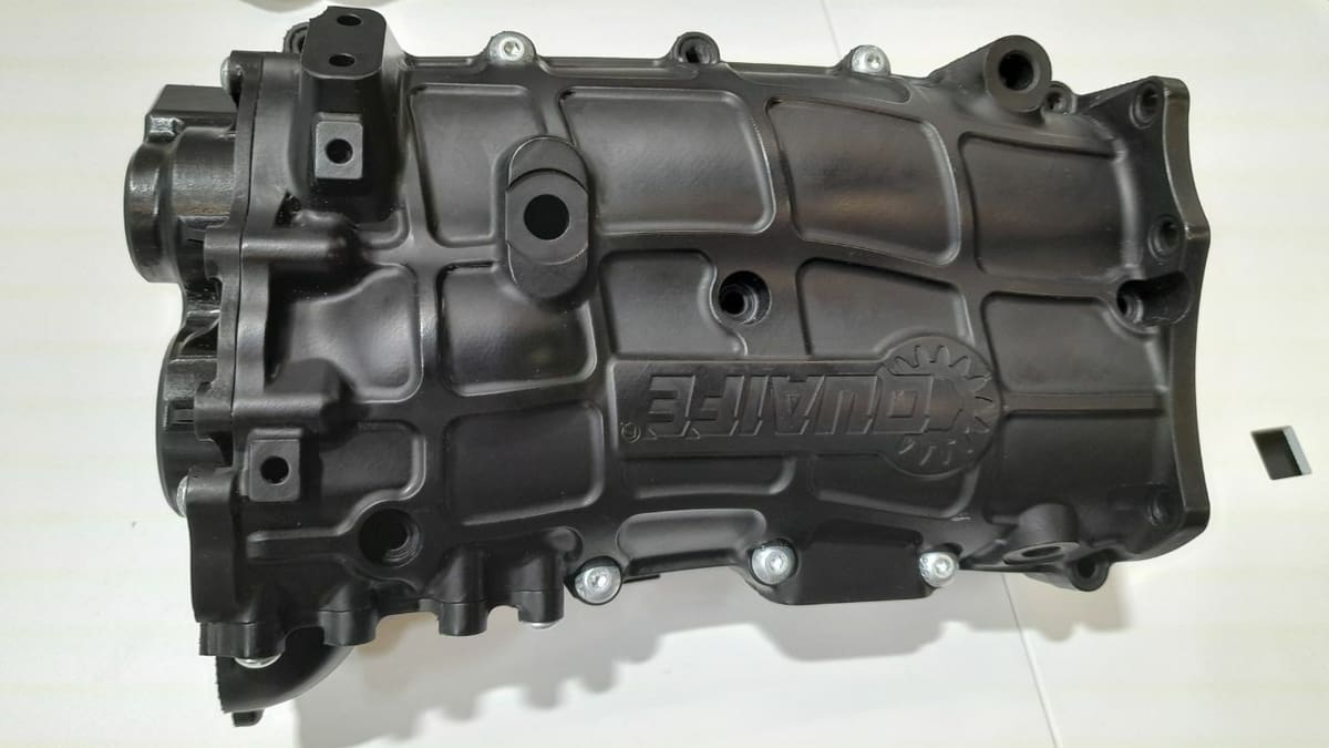 An SLA printed engine component cover