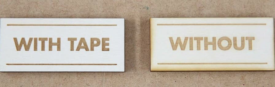 Using tape can really make a difference
