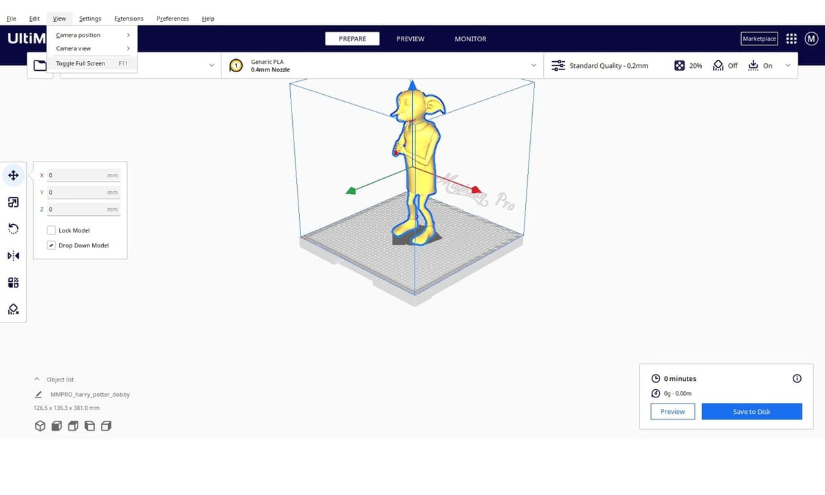 A slice of life. Cura is the go-to slicer for most 3D printers