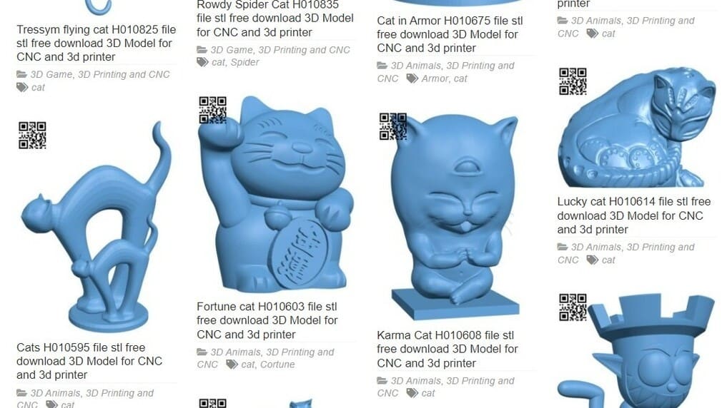 Explore for endless cat STL files