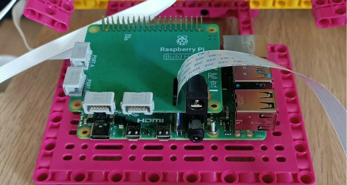 A fancy Raspberry Pi wearing a HAT