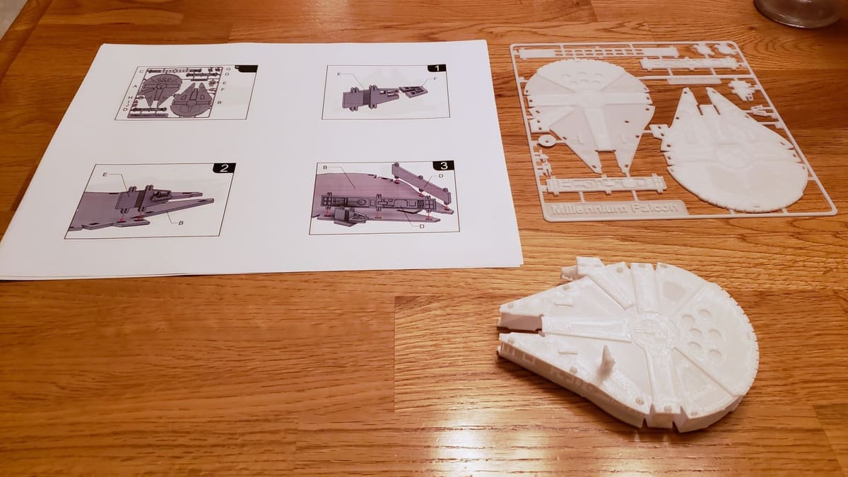 Image of: 7. Millennium Falcon Kit Card