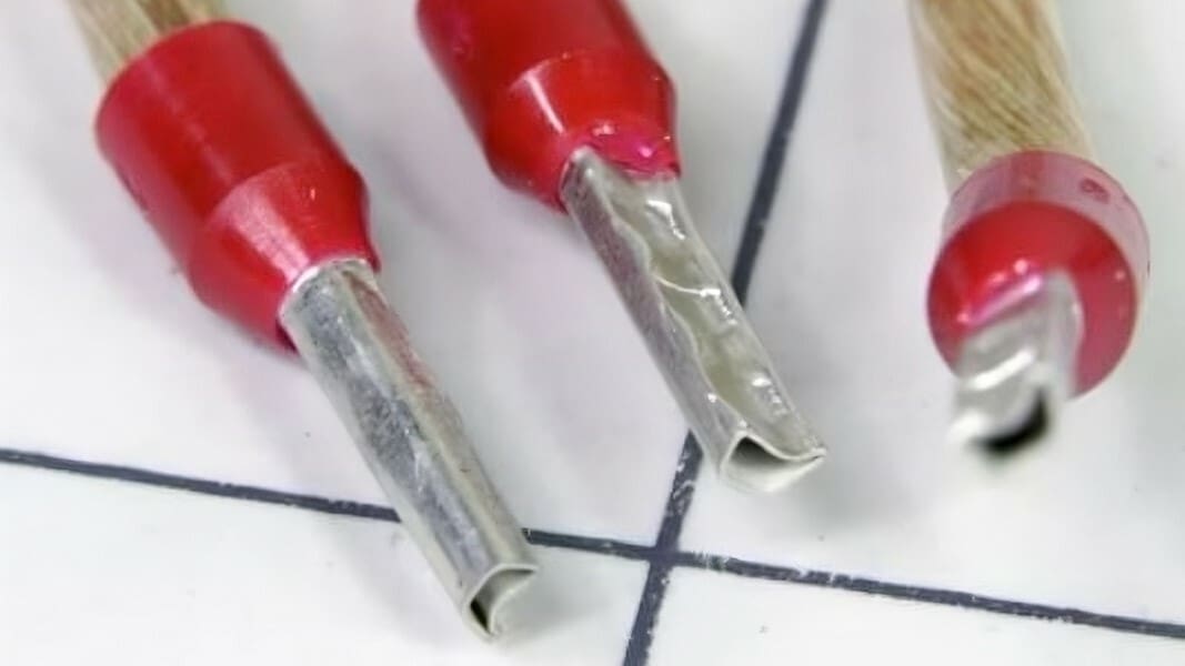 Flat-crimped ferrules work best in clamp terminals