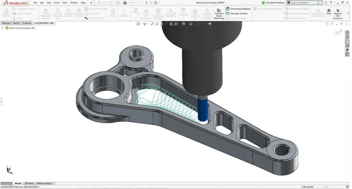 Simulating CNC movement in SolidWorks CAM
