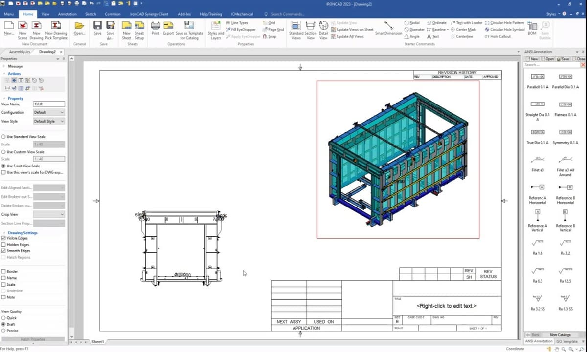 A look at the IronCAD 2023 interface