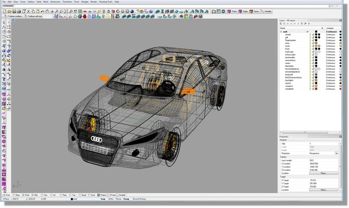 Splitting components using layers in Rhino