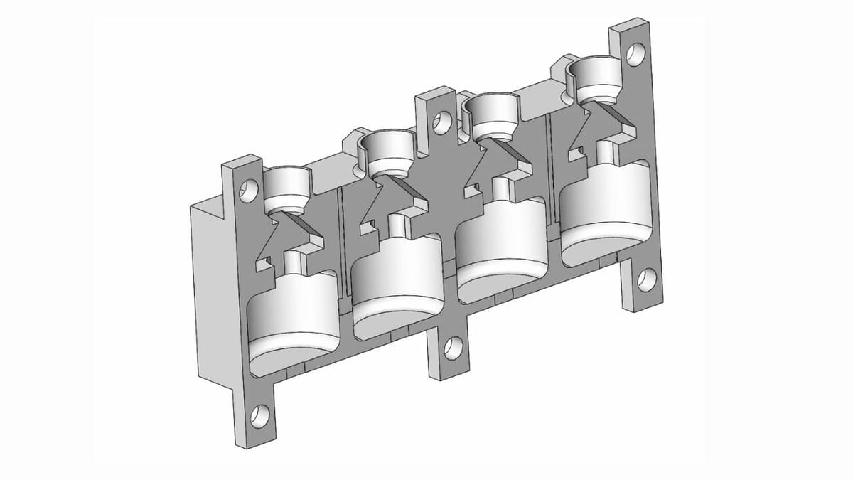 The finished mold for Prusa legs