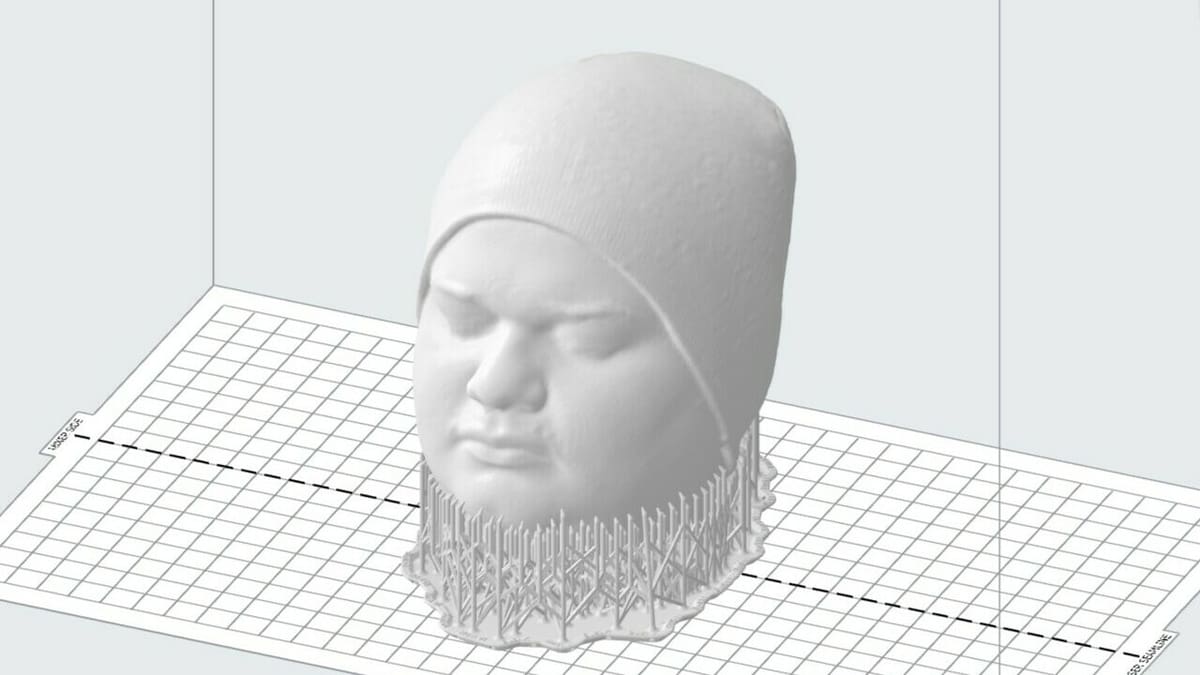 Slicing a scanned model in PreForm