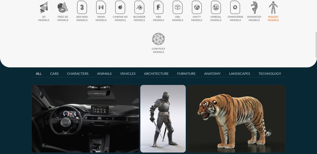 TurboSquid's wide offerings