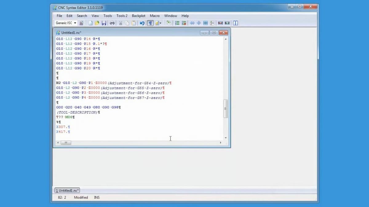 CNC Syntax Editor lets you easily transfer files to your CNC machines even while multitasking