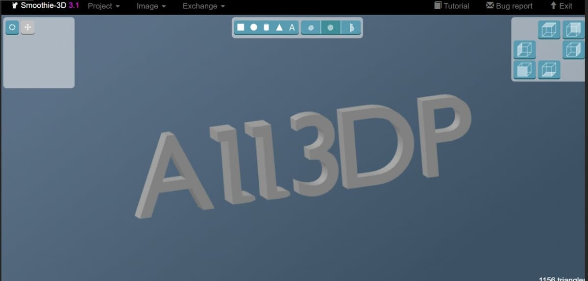 Smoothie3D's interface
