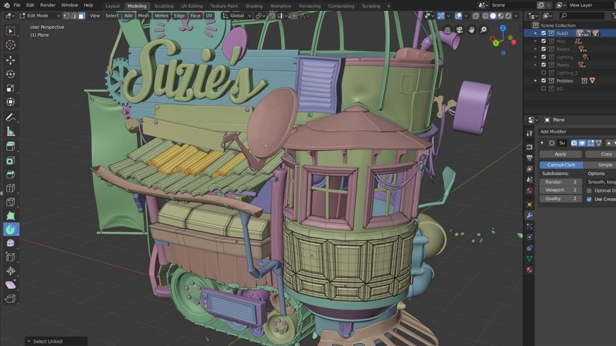 A modeling program like Blender can help you flex your creativity