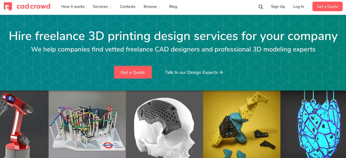 Image of 3D printing design services: Cad Crowd